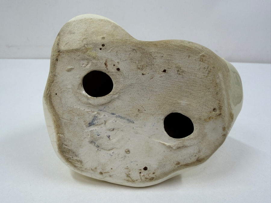 Just Added - Vintage 1949 Leeds China Co. Walt Disney Snow White Ceramic Figurine Coin Bank Featuring Iconic Pose With Pastel Blue Top And Yellow Skirt 6.5'H [Photo 6]