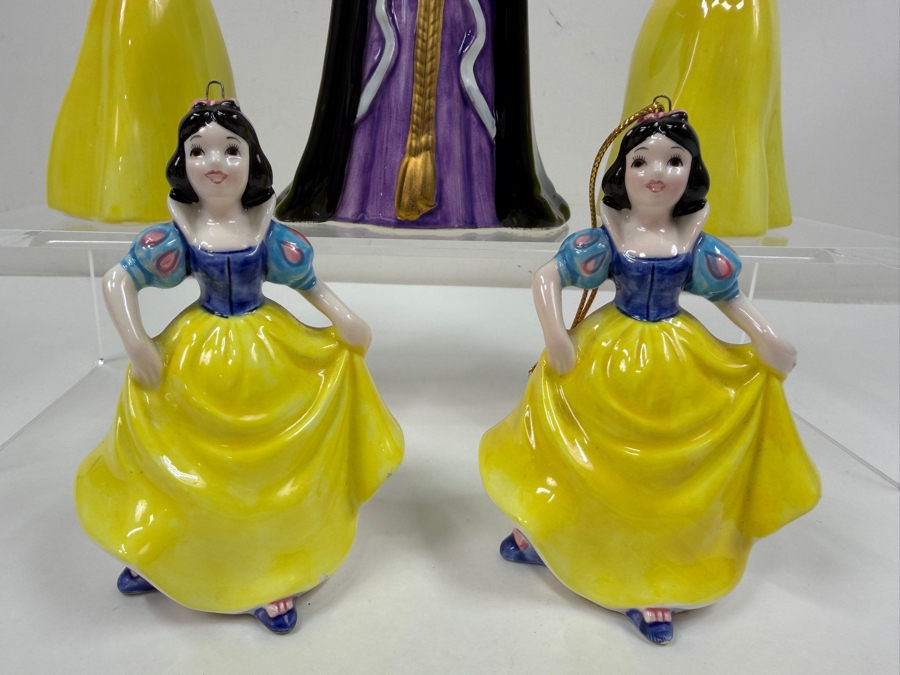 Just Added - Vintage 1990s Walt Disney Productions Porcelain Snow White Variants And Evil Queen Figurine Collection 5' - 7.5'H [Photo 6]