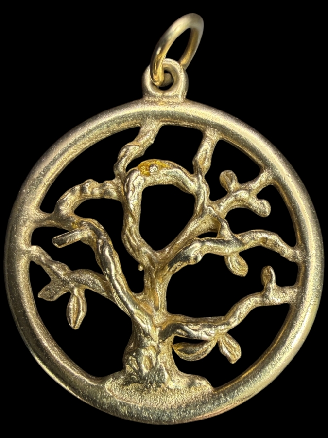 14k Gold Tree Of Life Pendant 3.9g [Gold Melt Value Is $350]