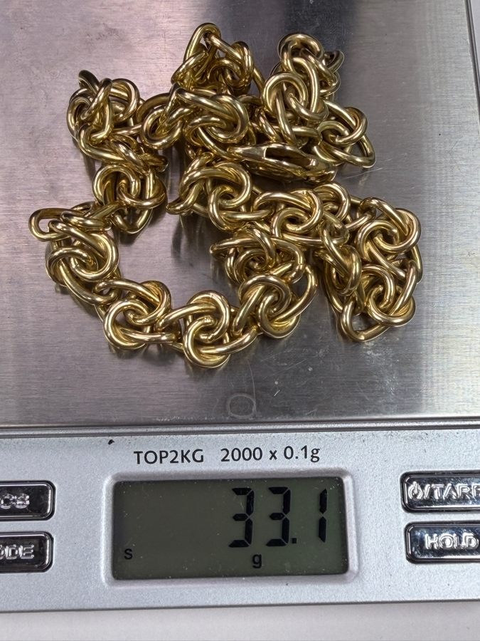 14k Gold 17' Chain Necklace 33.1g [Gold Melt Value Is $2,973] [Photo 7]