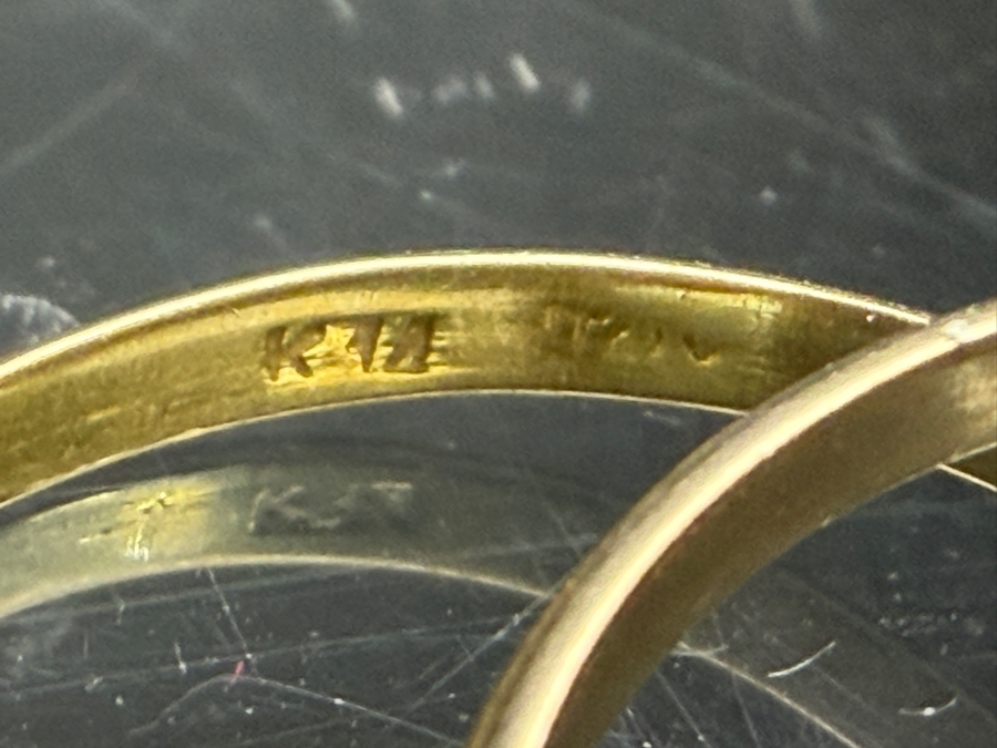 14k Gold Trinity Cartier Style Italian Ring Size 5.25 3.0g [Photo 5]