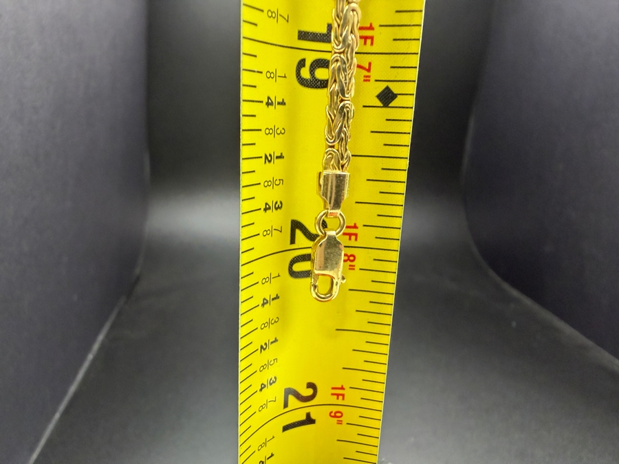 14k Gold Italian Byzantine 20' Chain Necklace 10.2g [Gold Melt Value Is $916] [Photo 7]