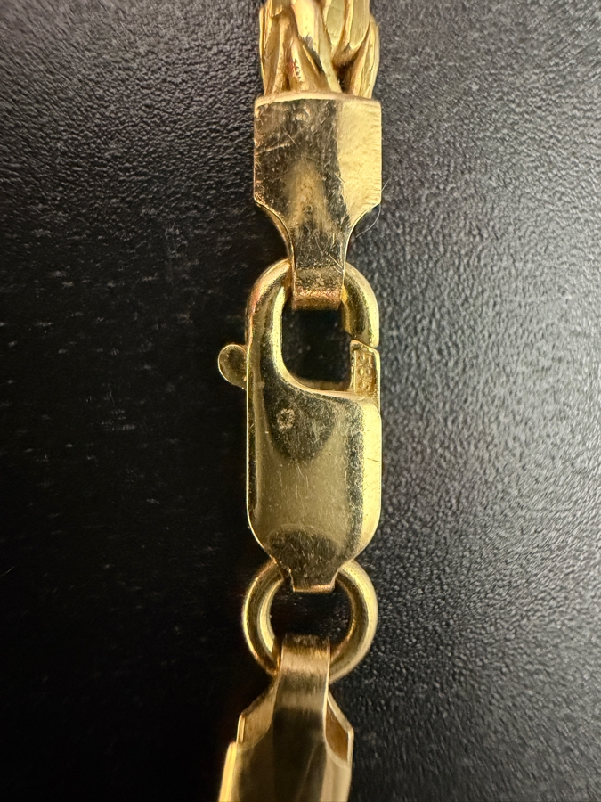 14k Gold Italian Byzantine 20' Chain Necklace 10.2g [Gold Melt Value Is $916] [Photo 4]