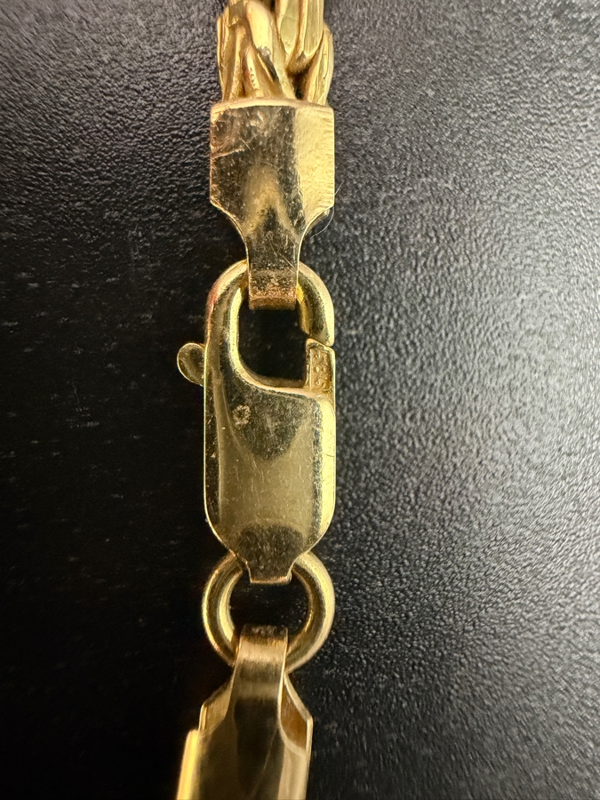 14k Gold Italian Byzantine 20' Chain Necklace 10.2g [Gold Melt Value Is $916] [Photo 3]
