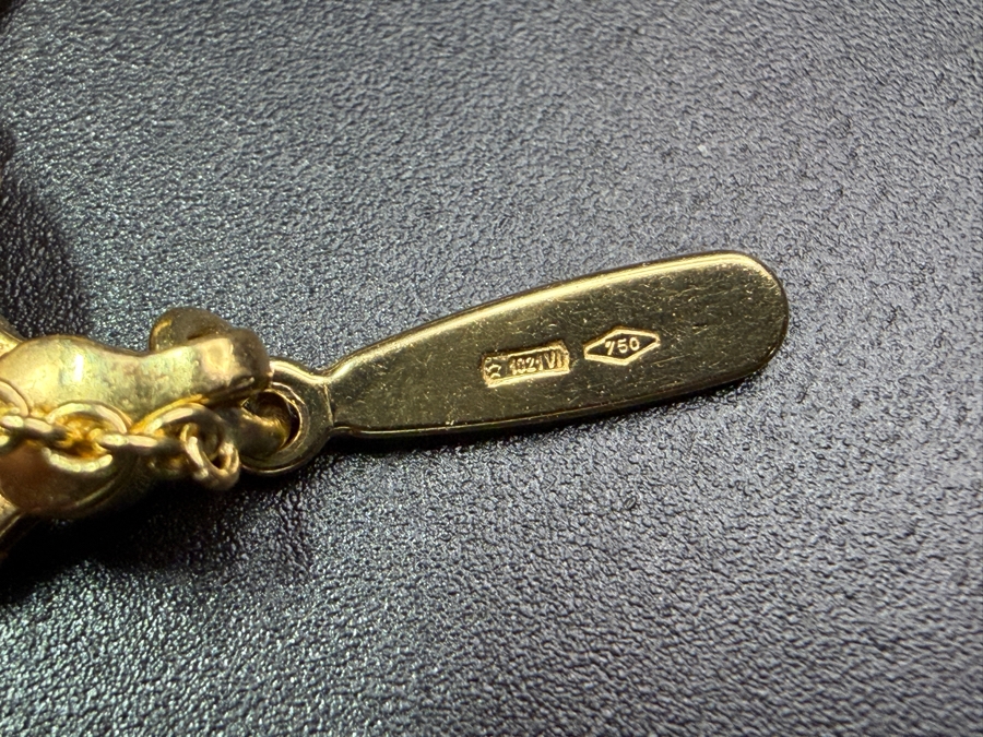 18k Gold Marco Bicego Italian 16' Necklace With 18k Gold Oval Bead Elements 12.8g Retails $3,600 [Photo 8]