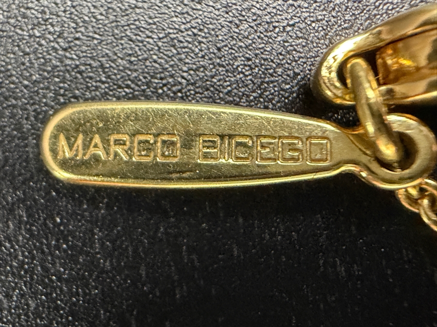 18k Gold Marco Bicego Italian 16' Necklace With 18k Gold Oval Bead Elements 12.8g Retails $3,600 [Photo 6]