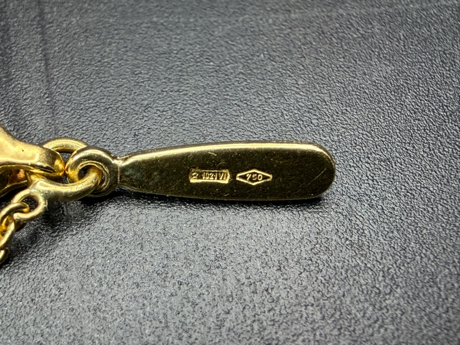 18k Gold Marco Bicego Italian 16' Necklace With 18k Gold Oval Bead Elements 12.8g Retails $3,600 [Photo 7]