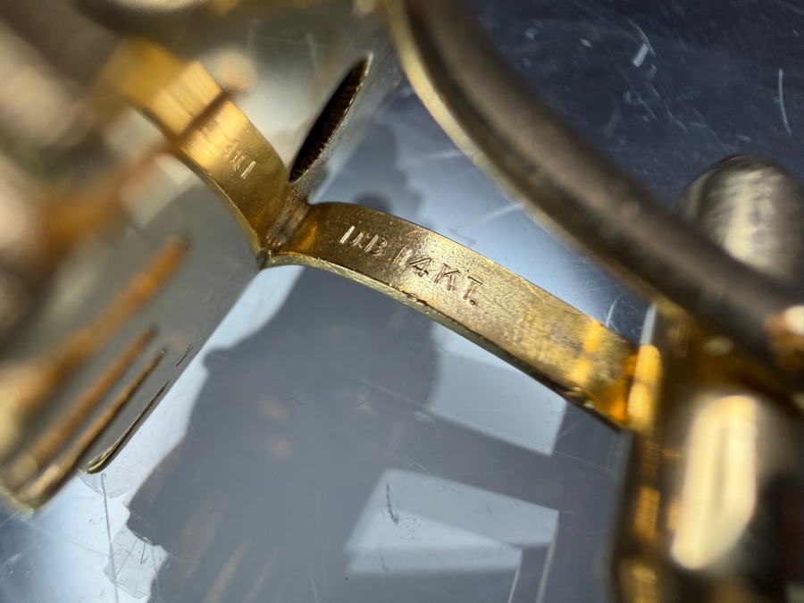 Stunning 14k Gold Star Diopside Men's Cufflinks 23.6g Retails $8,000 [Photo 8]