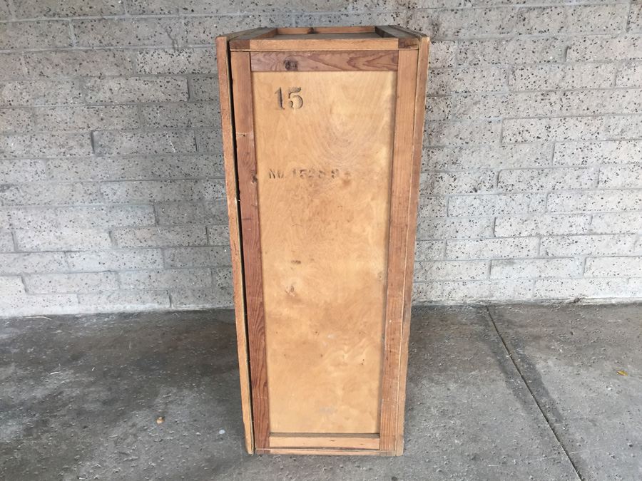 Large Vintage Brunswick Radio Corporation Shipping Crate - Convert To Cabinet - Great Prop - RARE [Photo 5]