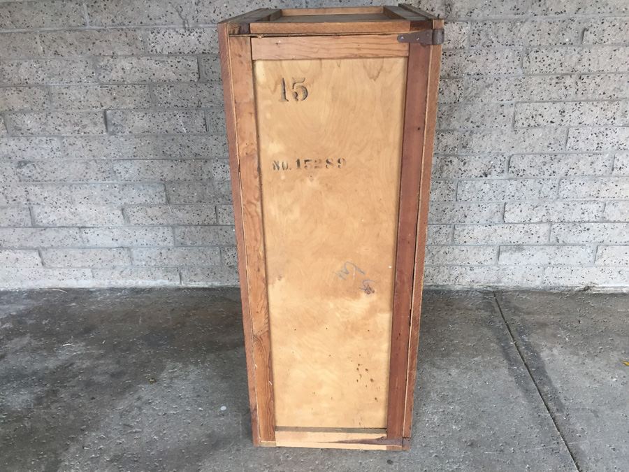 Large Vintage Brunswick Radio Corporation Shipping Crate - Convert To Cabinet - Great Prop - RARE [Photo 11]