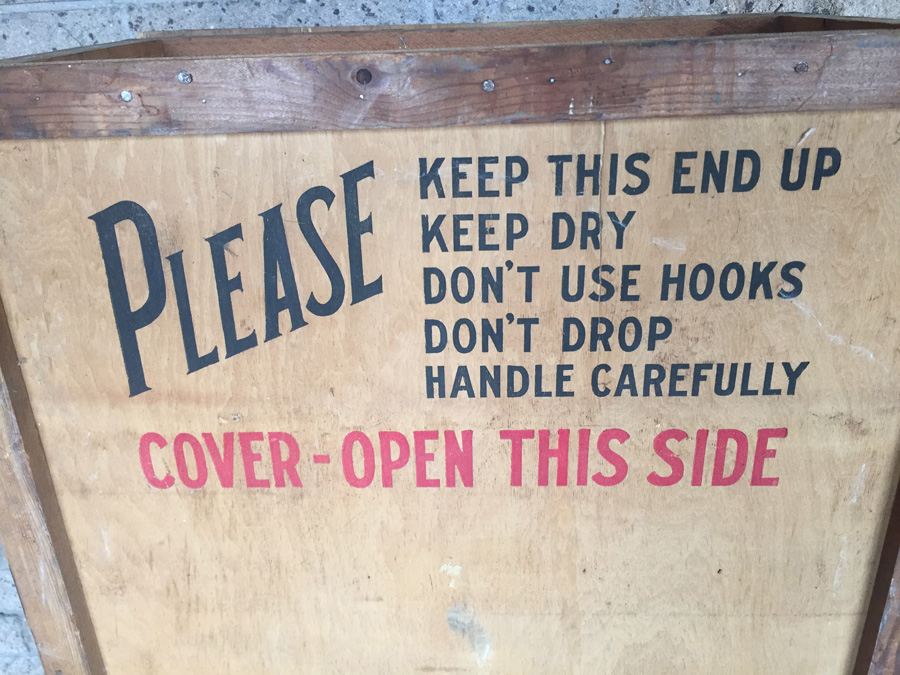 Large Vintage Brunswick Radio Corporation Shipping Crate - Convert To Cabinet - Great Prop - RARE [Photo 9]