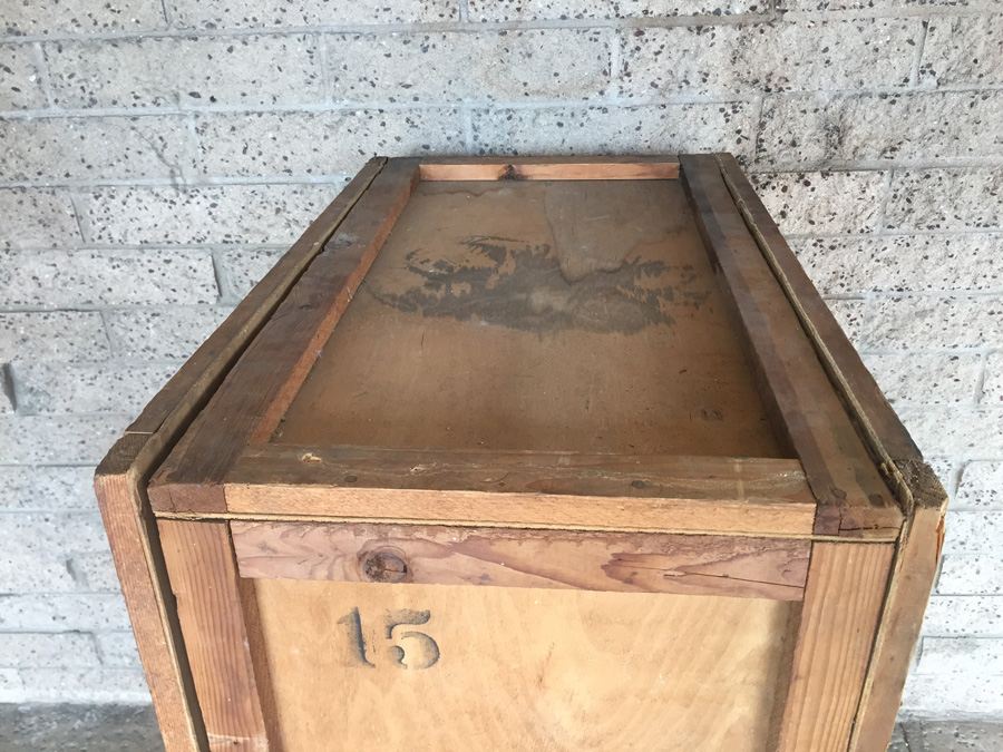 Large Vintage Brunswick Radio Corporation Shipping Crate - Convert To Cabinet - Great Prop - RARE [Photo 7]