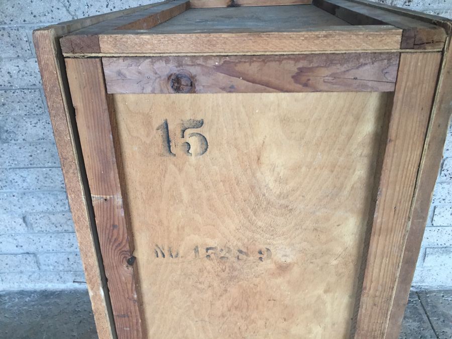 Large Vintage Brunswick Radio Corporation Shipping Crate - Convert To Cabinet - Great Prop - RARE [Photo 6]