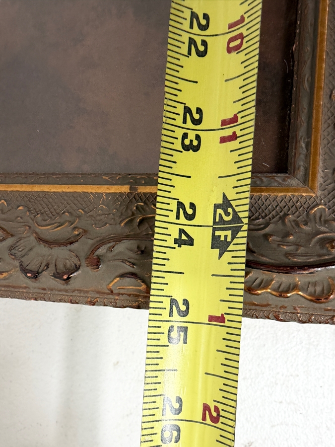 Just Added - Framed Needlepoint Tapestry Featuring A Rooster And Hen 13 X 12 Framed 25 X 24 [Photo 7]