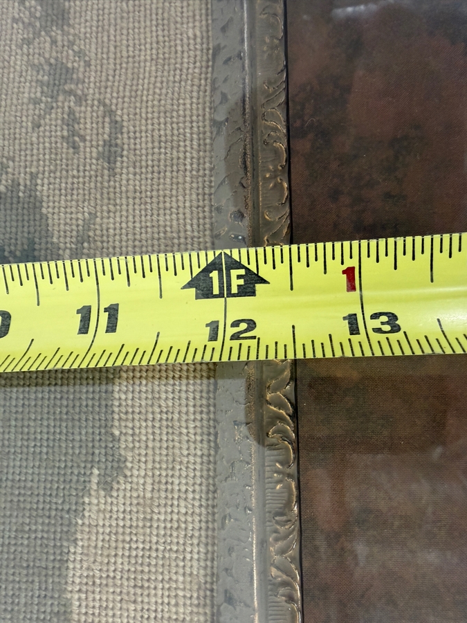 Just Added - Framed Needlepoint Tapestry Featuring A Rooster And Hen 13 X 12 Framed 25 X 24 [Photo 6]