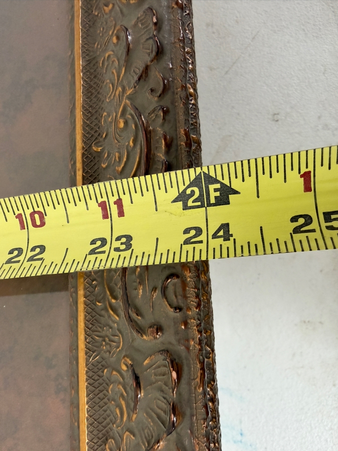 Just Added - Framed Needlepoint Tapestry Featuring A Rooster And Hen 13 X 12 Framed 25 X 24 [Photo 8]