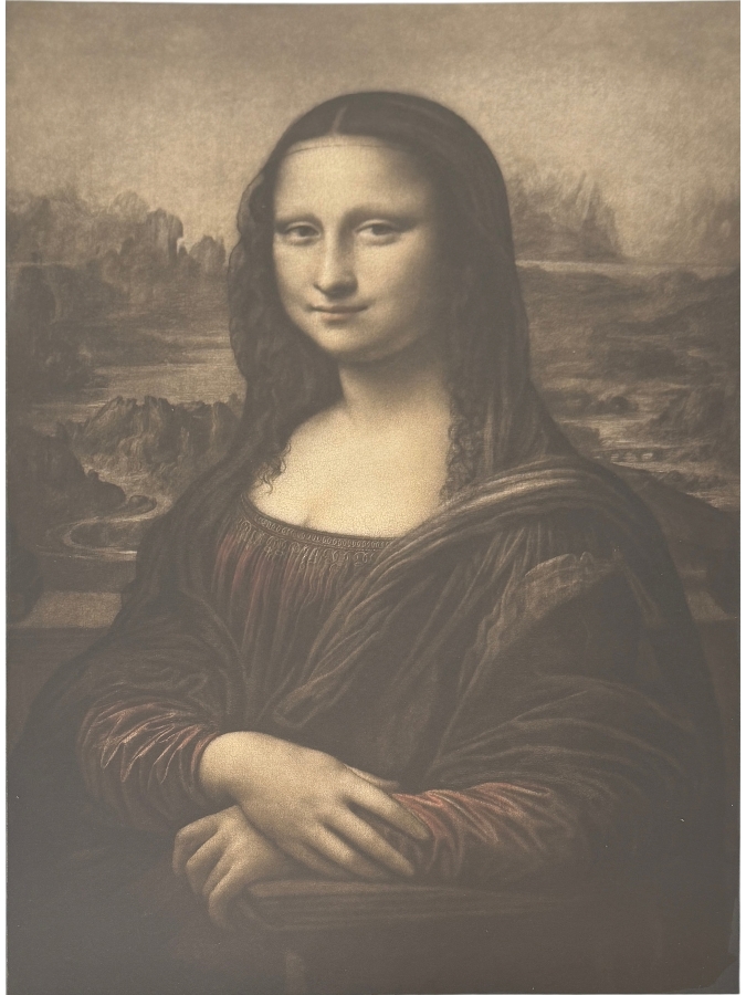 Antique 1909 Print Of 'Mona Lisa' By Leonardo Da Vinci Published In Berlin, Germany By Verlag Der Gesellschaft Zur Verbreitung Klassischer Kunst (Publisher Of The Society For The Distribution Of Classical Art) No. 171 14.5 X 22 Framed 25 X 35 [Photo 2]