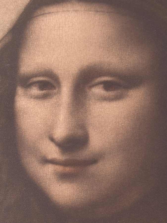 Antique 1909 Print Of 'Mona Lisa' By Leonardo Da Vinci Published In Berlin, Germany By Verlag Der Gesellschaft Zur Verbreitung Klassischer Kunst (Publisher Of The Society For The Distribution Of Classical Art) No. 171 14.5 X 22 Framed 25 X 35 [Photo 9]