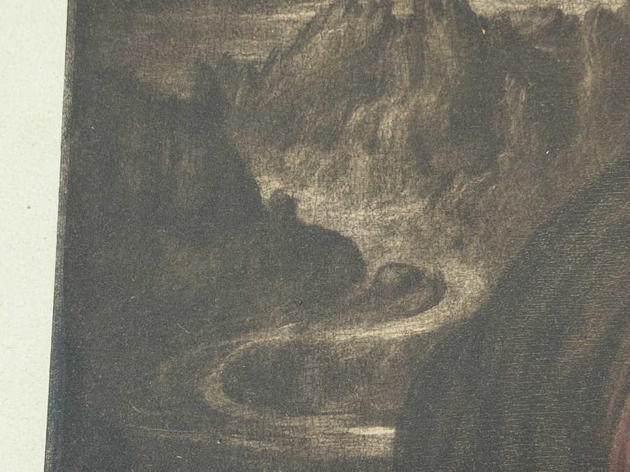 Antique 1909 Print Of 'Mona Lisa' By Leonardo Da Vinci Published In Berlin, Germany By Verlag Der Gesellschaft Zur Verbreitung Klassischer Kunst (Publisher Of The Society For The Distribution Of Classical Art) No. 171 14.5 X 22 Framed 25 X 35 [Photo 11]