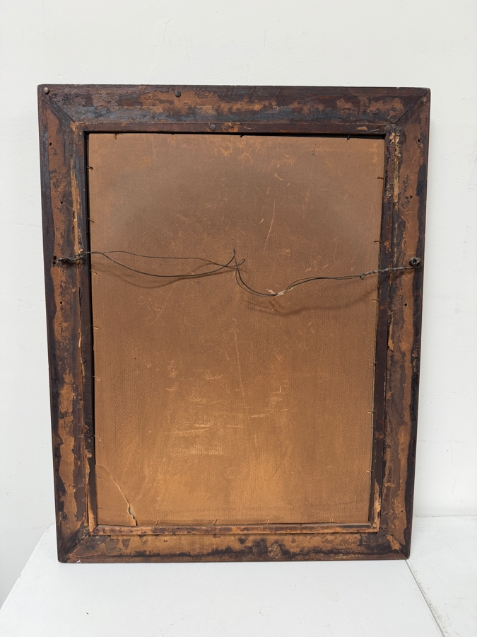 Antique 1909 Print Of 'Mona Lisa' By Leonardo Da Vinci Published In Berlin, Germany By Verlag Der Gesellschaft Zur Verbreitung Klassischer Kunst (Publisher Of The Society For The Distribution Of Classical Art) No. 171 14.5 X 22 Framed 25 X 35 [Photo 25]