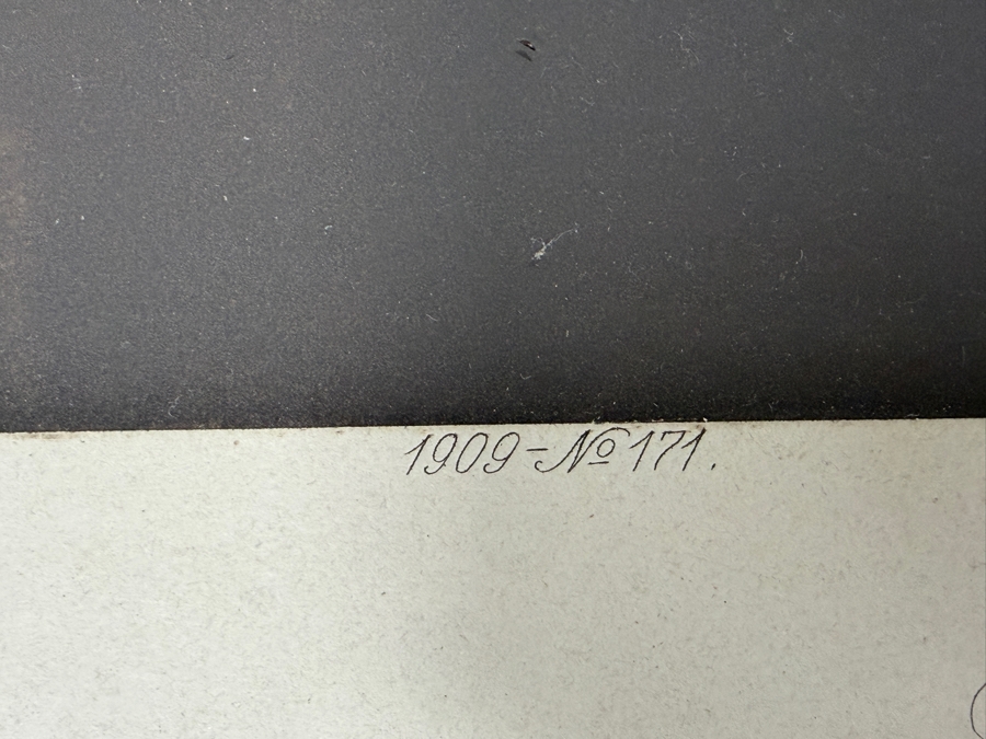 Antique 1909 Print Of 'Mona Lisa' By Leonardo Da Vinci Published In Berlin, Germany By Verlag Der Gesellschaft Zur Verbreitung Klassischer Kunst (Publisher Of The Society For The Distribution Of Classical Art) No. 171 14.5 X 22 Framed 25 X 35 [Photo 17]