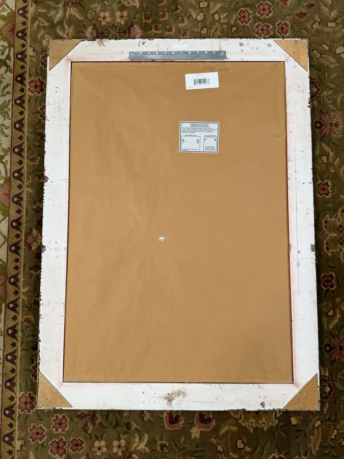 Just Added - Pair Of Beveled Glass Wooden Wall Mirrors [Photo 5]