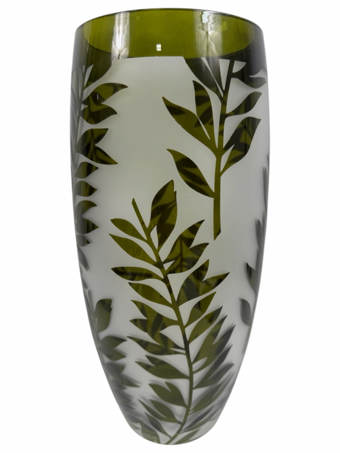 Just Added - Lenox Boutique Fern Leaf Pattern Vase 12'H