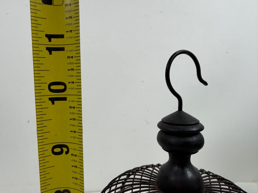 Just Added - Miniature Hanging Wooden Bird Cage 11'H (RSF) [Photo 6]