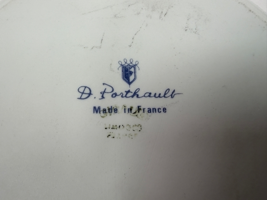 Just Added - Limoges France D. Porthaulb Small Pitcher With Underplate 4'H [Photo 3]