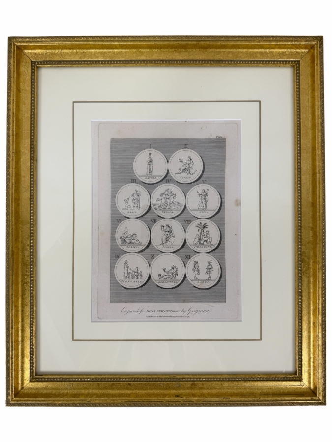 Just Added - 18th-Century Copperplate Engraving Of Roman And Greek Deities From Bell's New Pantheon, Engraved By Charles Grignion, 1789 7' X 10' Framed 15.5' X 18' (RSF) [Photo 2]