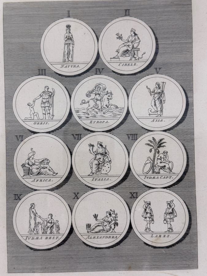 Just Added - 18th-Century Copperplate Engraving Of Roman And Greek Deities From Bell's New Pantheon, Engraved By Charles Grignion, 1789 7' X 10' Framed 15.5' X 18' (RSF) [Photo 3]