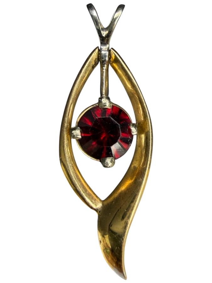 14k Gold 5.2mm Mozambique Garnet 1.5g Retails $600 [Photo 2]