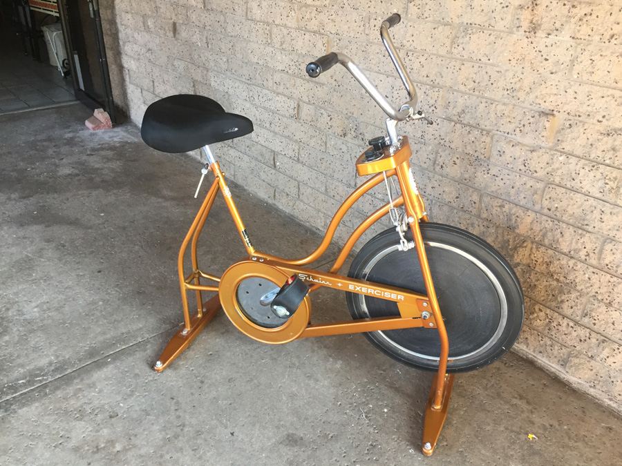 Vintage Golden Schwinn Exerciser Exercise Bike [Photo 4]