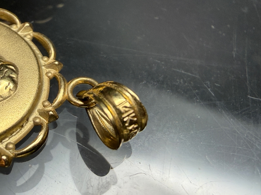 14k Gold Cherub Pendant With Matching 14k Gold Earrings 3.8g [$341 Gold Melt Value] [Photo 4]