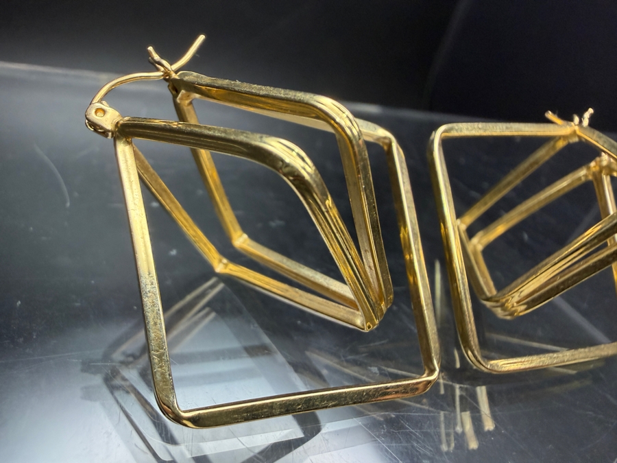 14k Gold Earrings 5.8g [$521 Gold Melt Value] [Photo 3]