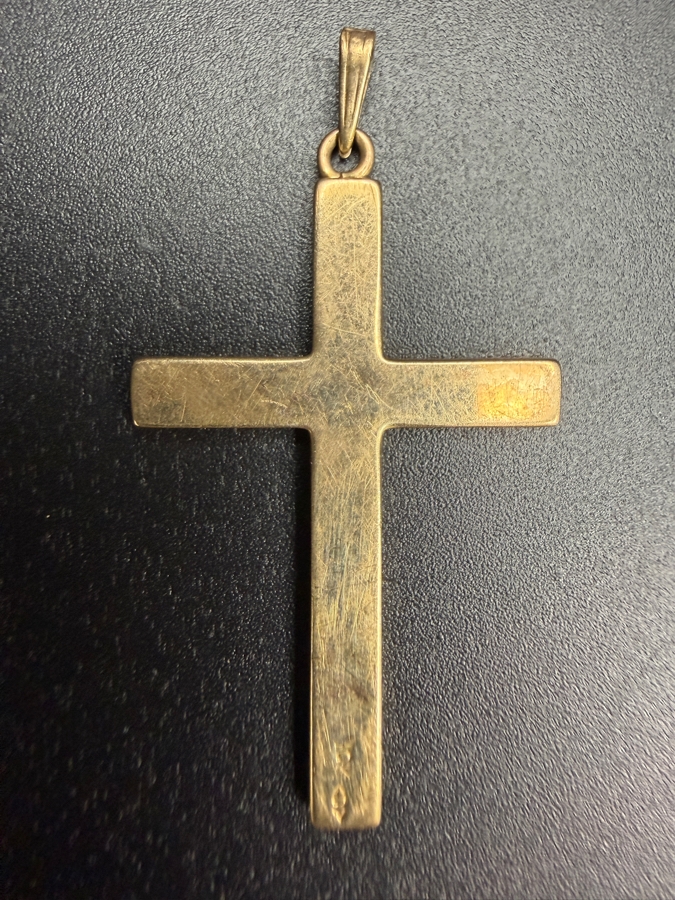 10k Gold Cross Pendant 1.0g [$64 Gold Melt Value] [Photo 2]