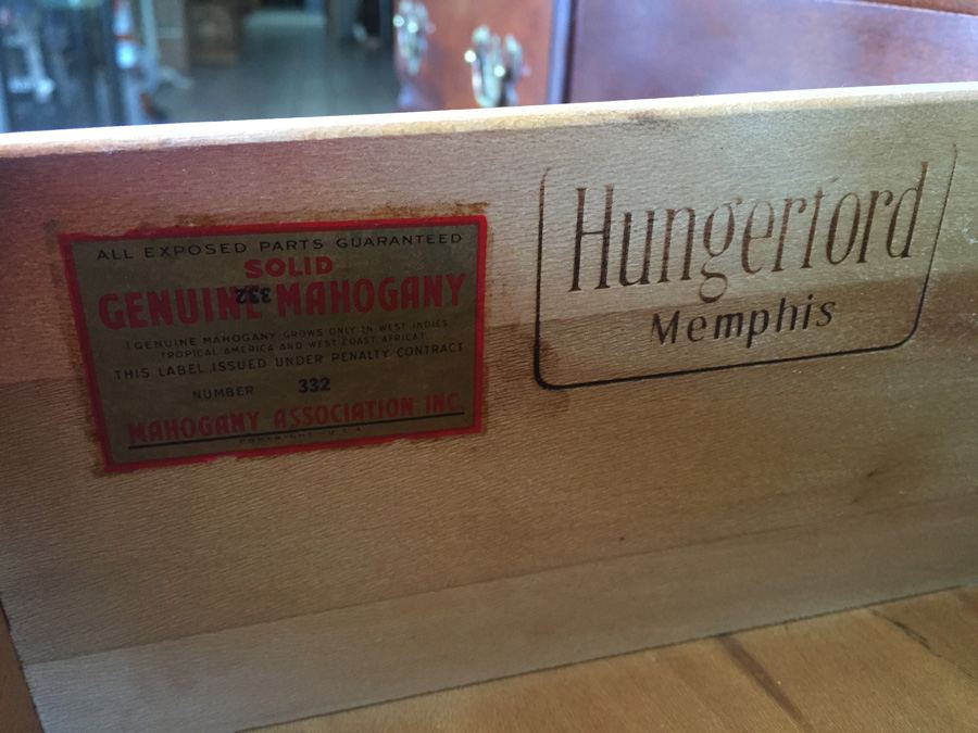 Vintage Mahogany 9-Drawer Dresser by Hungerford Memphis [Photo 3]