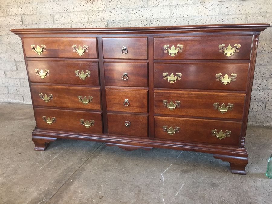 Vintage Mahogany 9-Drawer Dresser by Hungerford Memphis [Photo 1]