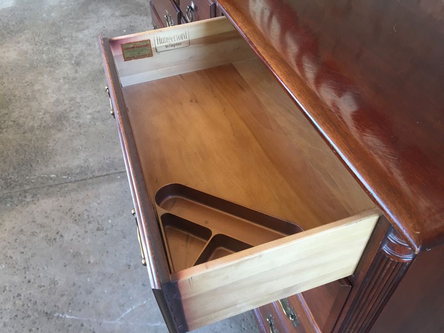 Vintage Mahogany 9-Drawer Dresser by Hungerford Memphis [Photo 10]