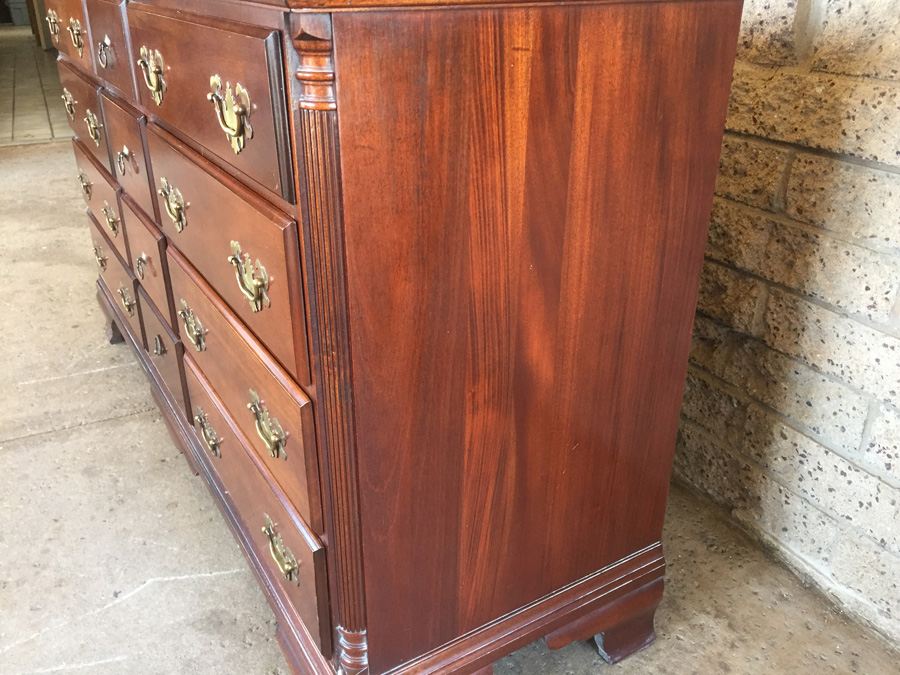 Vintage Mahogany 9-Drawer Dresser by Hungerford Memphis [Photo 6]