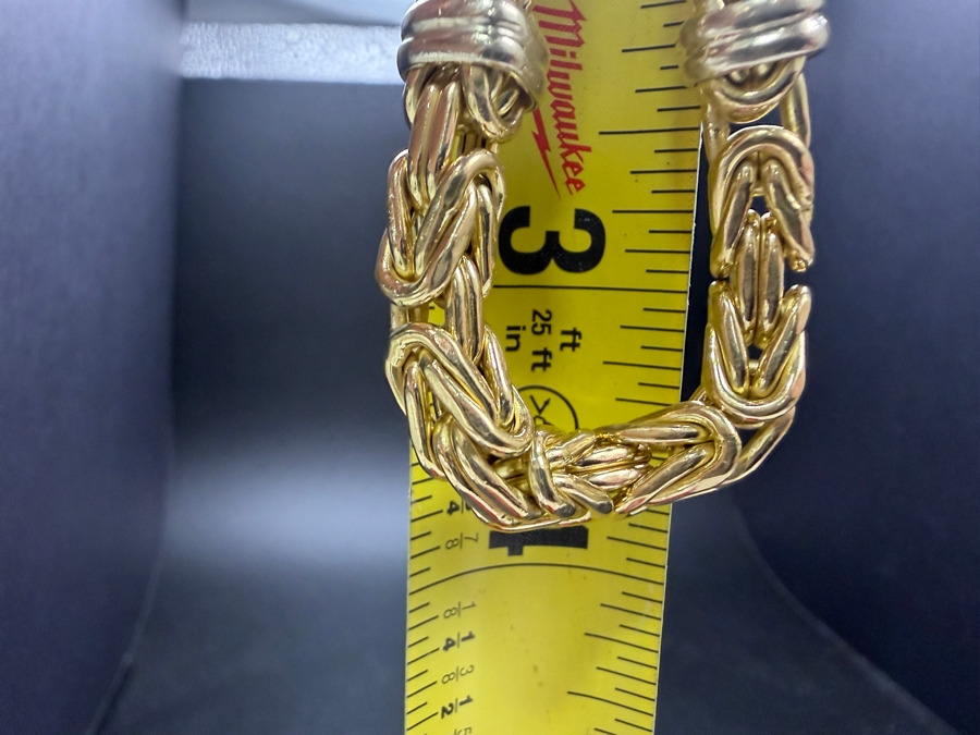 14k Gold 7' Bracelet 33.1g [Current Gold Melt Value Is $2,973] [Photo 8]