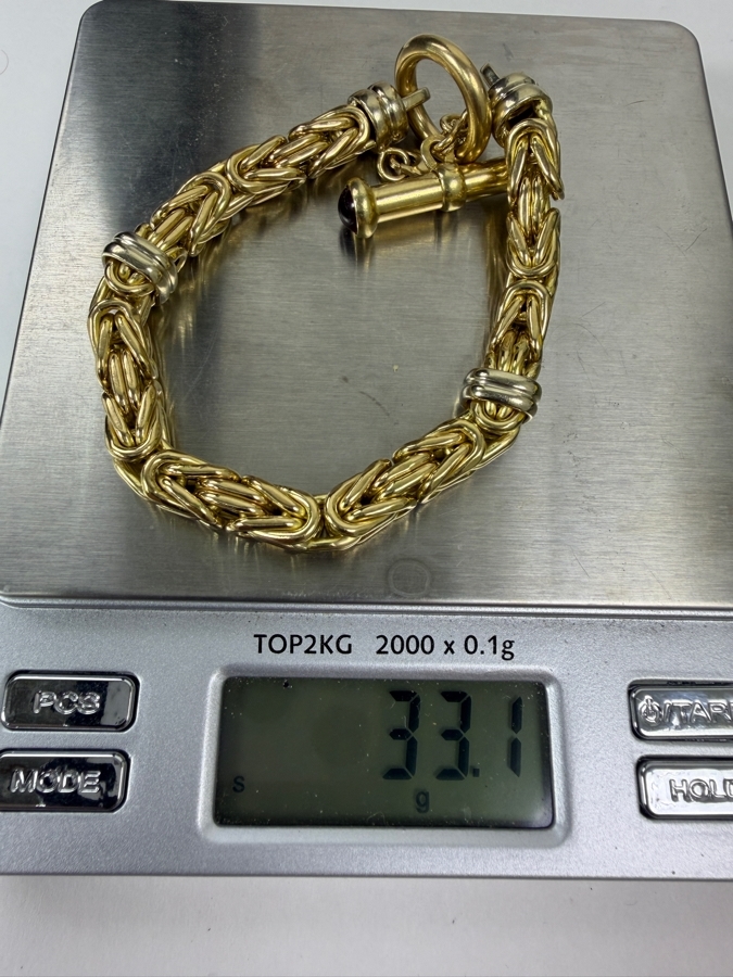 14k Gold 7' Bracelet 33.1g [Current Gold Melt Value Is $2,973] [Photo 9]