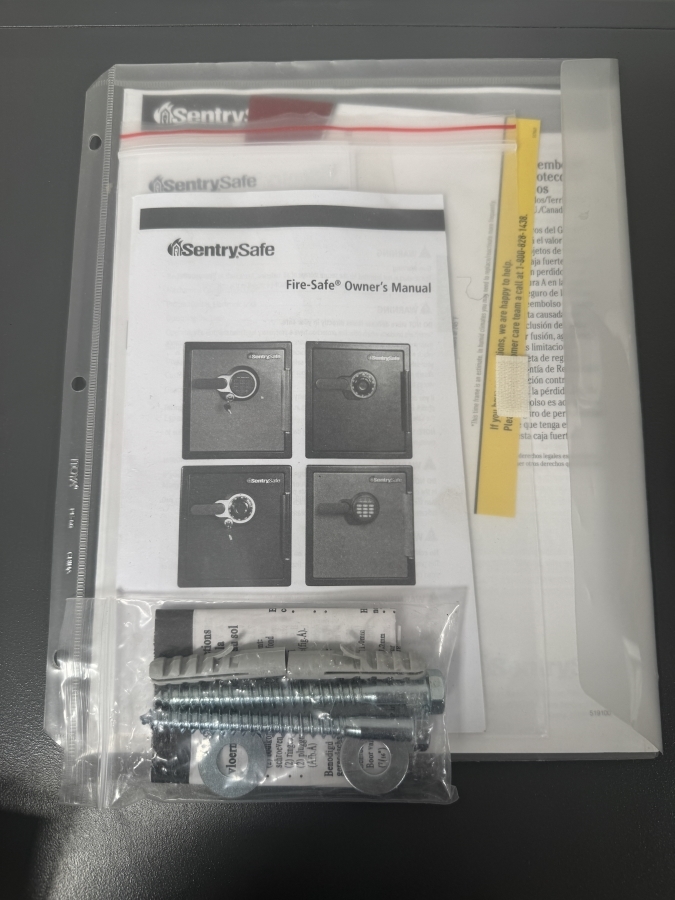 Just Added - SentrySafe Digital Fire And Water Safe With Electronic Keypad Lock (Hardware And Code Included - No Override Key) 18.5'W X 17'D X 24'H [Photo 6]