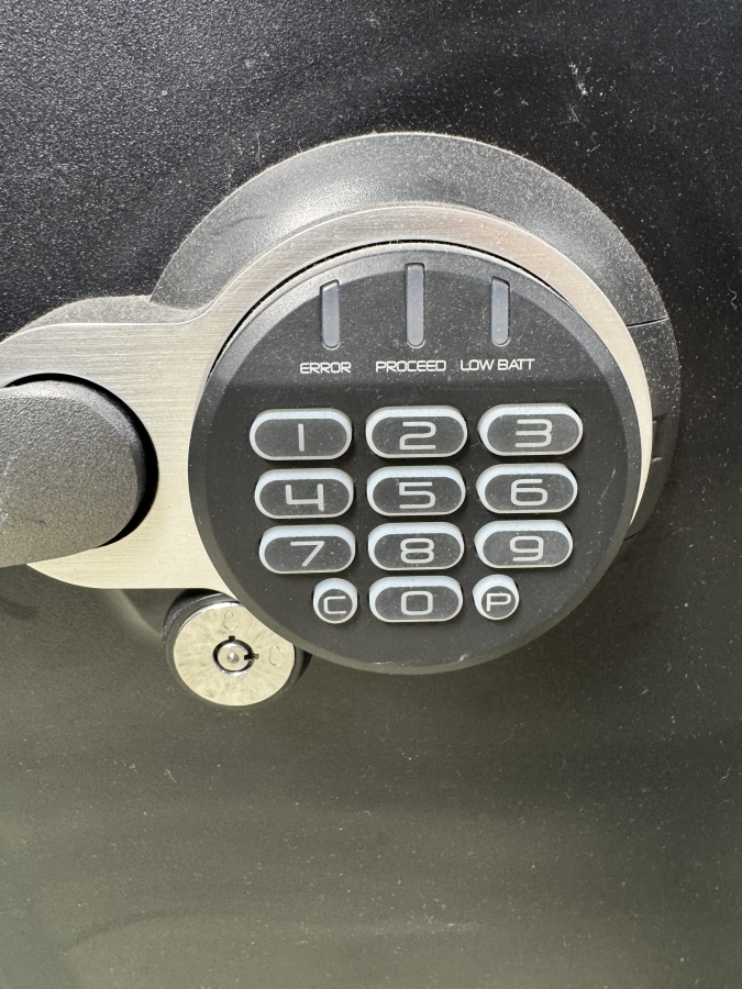 Just Added - SentrySafe Digital Fire And Water Safe With Electronic Keypad Lock (Hardware And Code Included - No Override Key) 18.5'W X 17'D X 24'H [Photo 2]