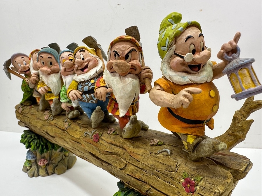 Just Added - Vintage 2004 Walt Disney Showcase Collection Jim Shore Designs 'Homeward Bound' Snow White & The Seven Dwarfs #4005434 13.5'W X 8'H [Photo 2]