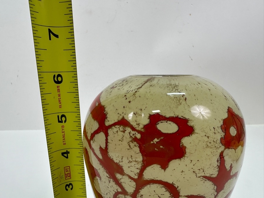 Just Added - Kosta Boda Papi Vase by Olle Brozén from the Floating Flowers Series 6'H [Photo 7]