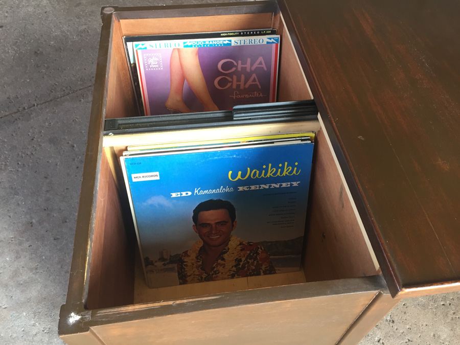 Mid-Century Vinyl Record Storage Cabinet [Photo 3]