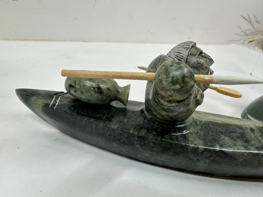 Just Added - Collection Of (5) Alaskan Inuit Soapstone Carvings [Photo 4]