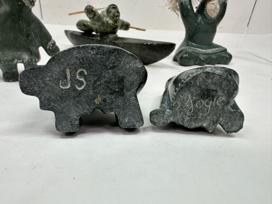 Just Added - Collection Of (5) Alaskan Inuit Soapstone Carvings [Photo 10]