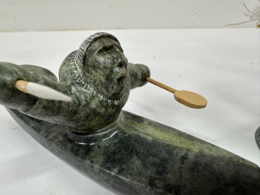 Just Added - Collection Of (5) Alaskan Inuit Soapstone Carvings [Photo 3]